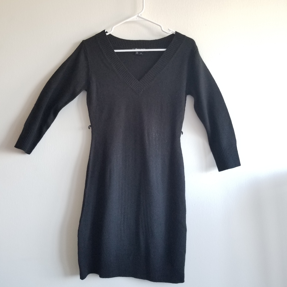 Black sweater dress